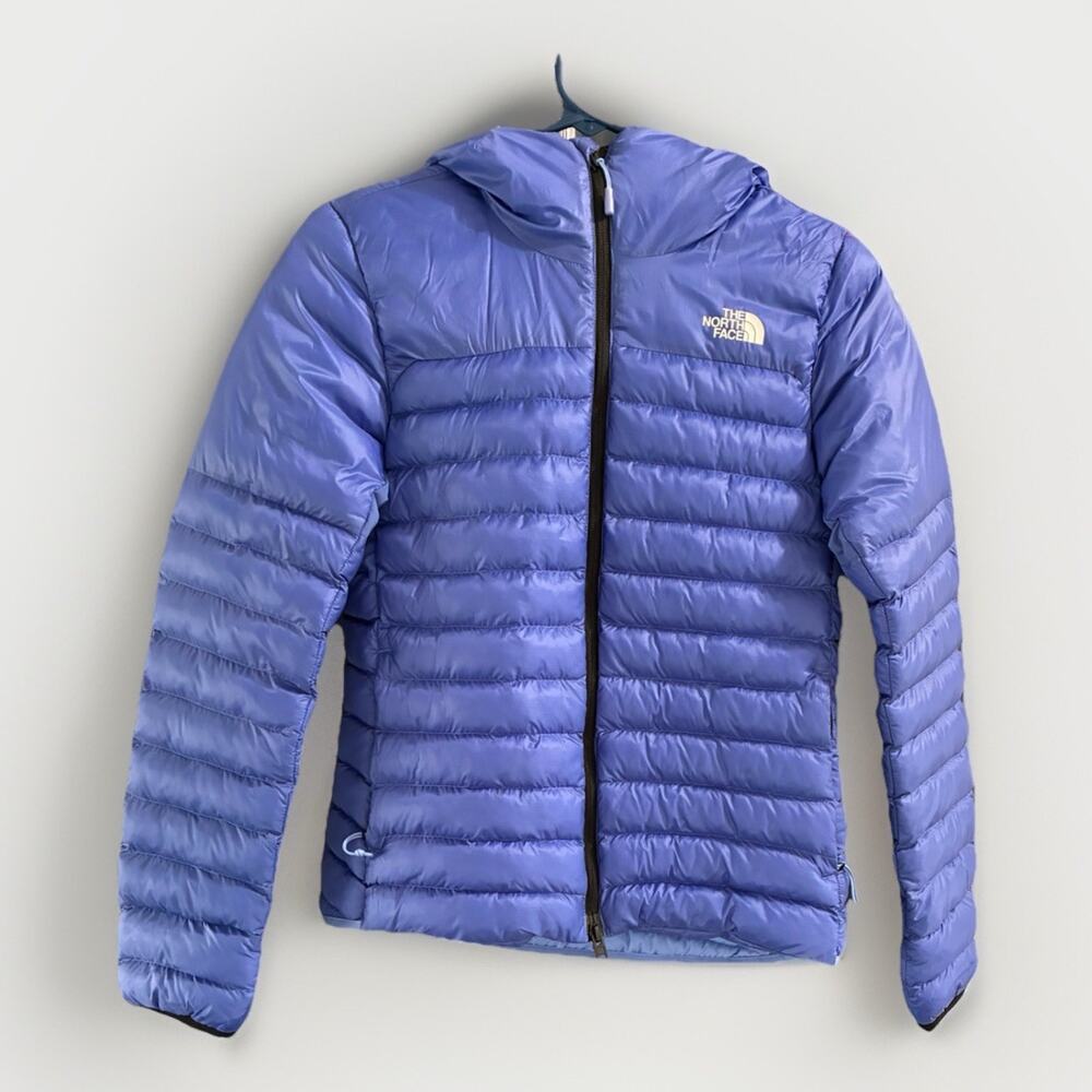 The North Face Sierra Peak Down Hoodie Jacket Indigo Plum Women's Small PerTex